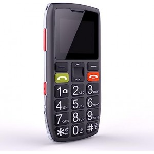 Teléfono móvil para Mayores con Teclas Grandes, C1 Senior, desbloqueado,  fácil de Usar Celular para Ancianos con botón SOS